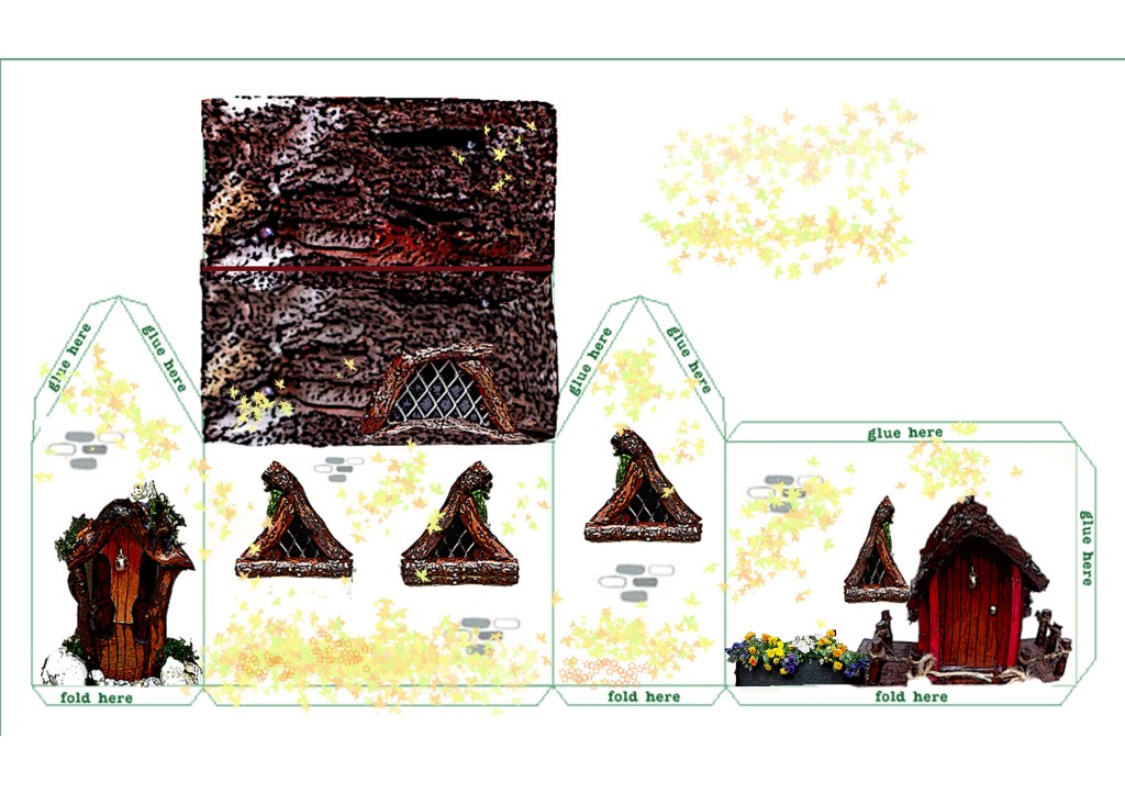 A cut out Fairy House