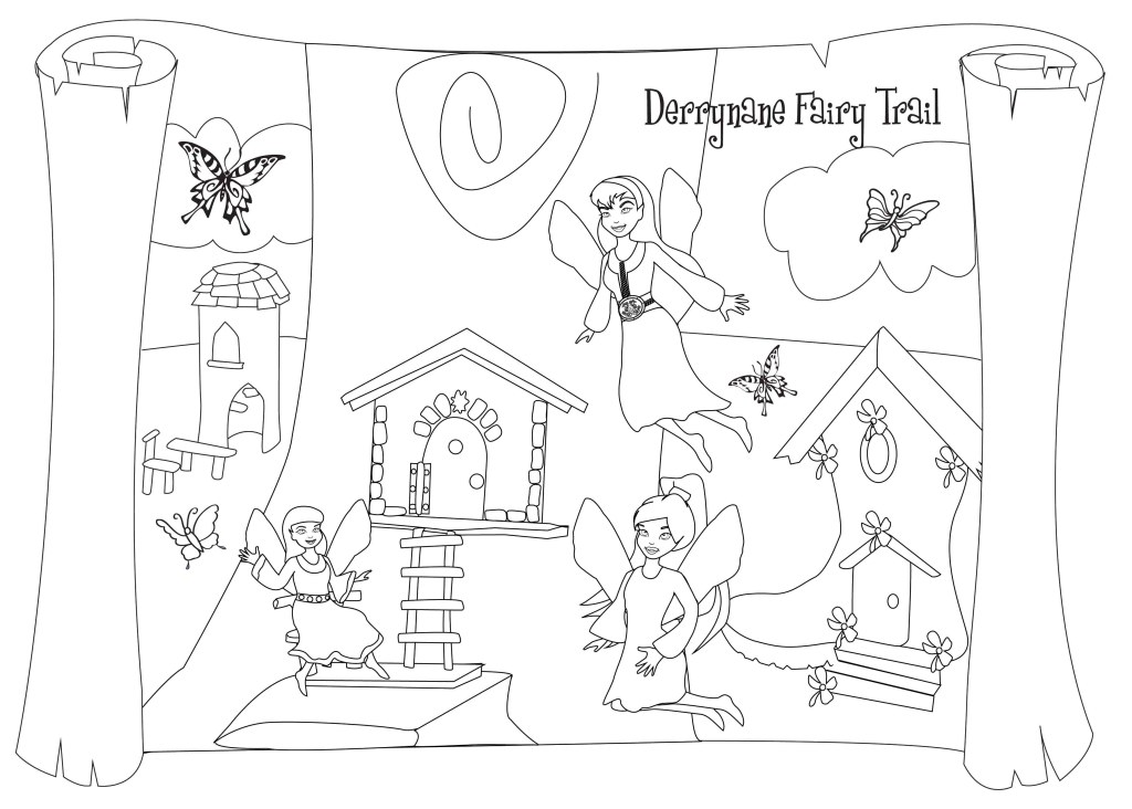 Colouring pictures of fairies