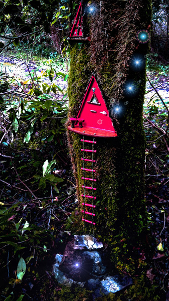 Irish fairy house on the Irish Fairy trails in Kerry