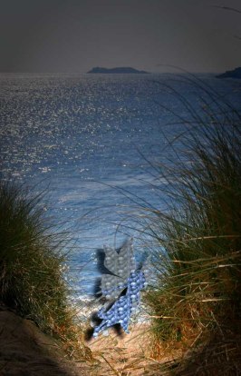 A fairy ventures out to the beach at Derrynane